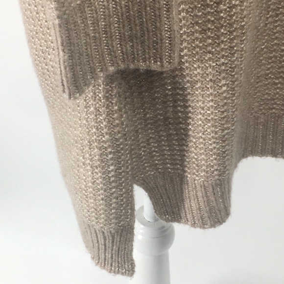 WHBM Tan Long Sleeve Tunic Sweater Wool Blend - Picture 5 of 8